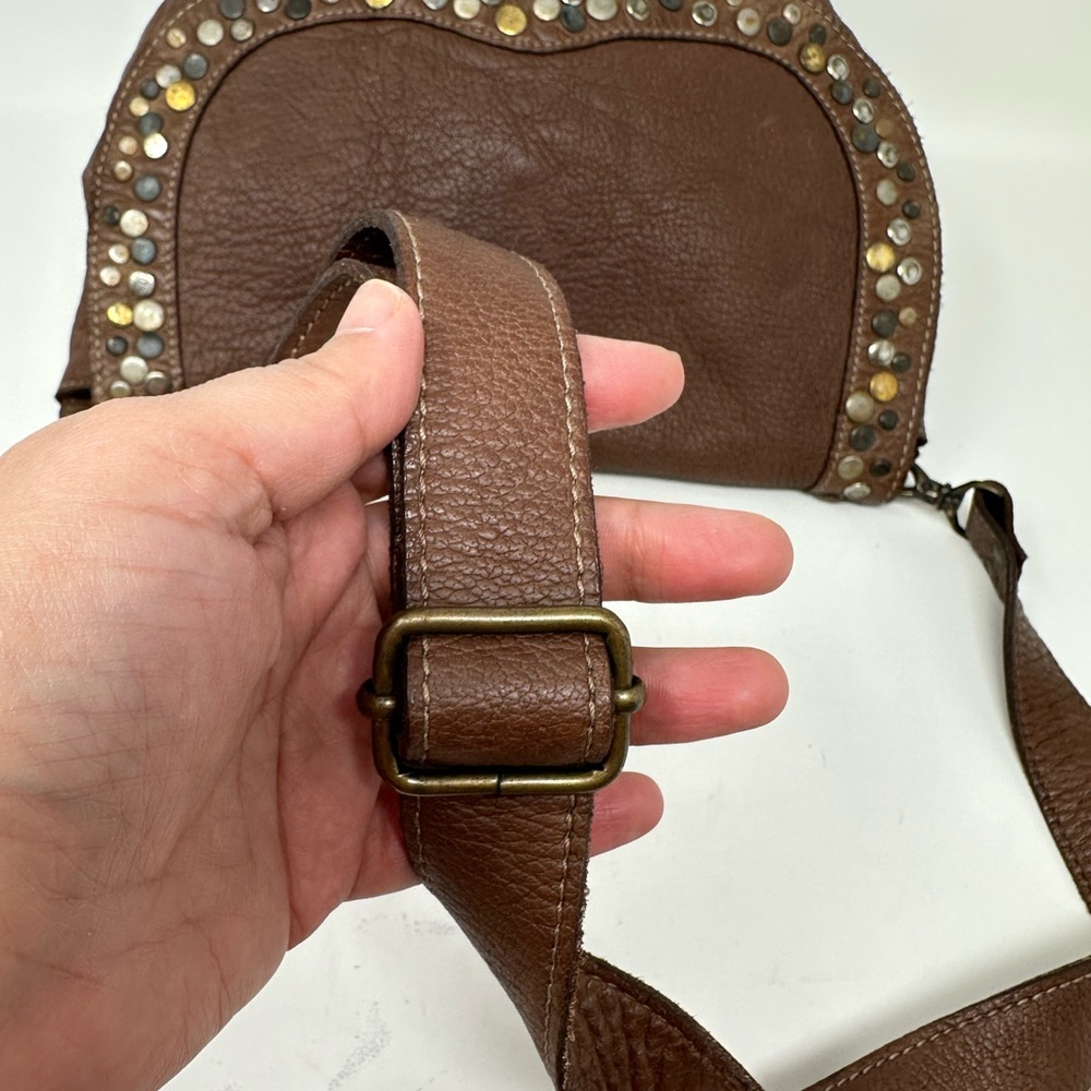 Wilsons Vintage Genuine Leather Medium Brown Satchel Purse - Picture 12 of 15